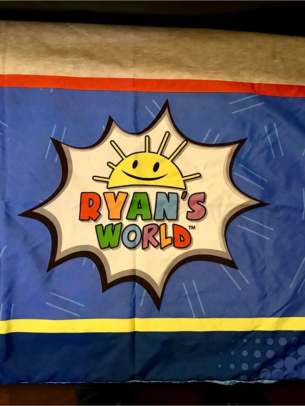 Kids Ryan’s World Print Twin Size Bedding Set